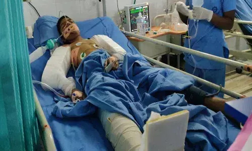 Patancheru: Student falls off 4th floor, serious