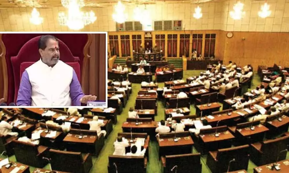 AP Speaker registers protest for the first time, on opposition members