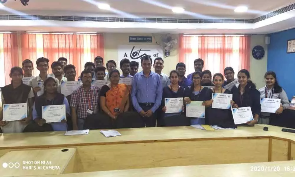 Vizianagaram: Lendi Institute of Engineering and Technology students bag prizes in e-Summit 20