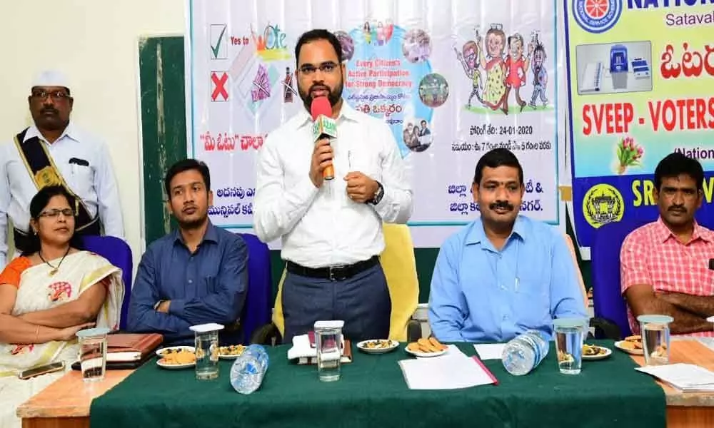 Create awareness among family members about voting right: Collector K Sheshank