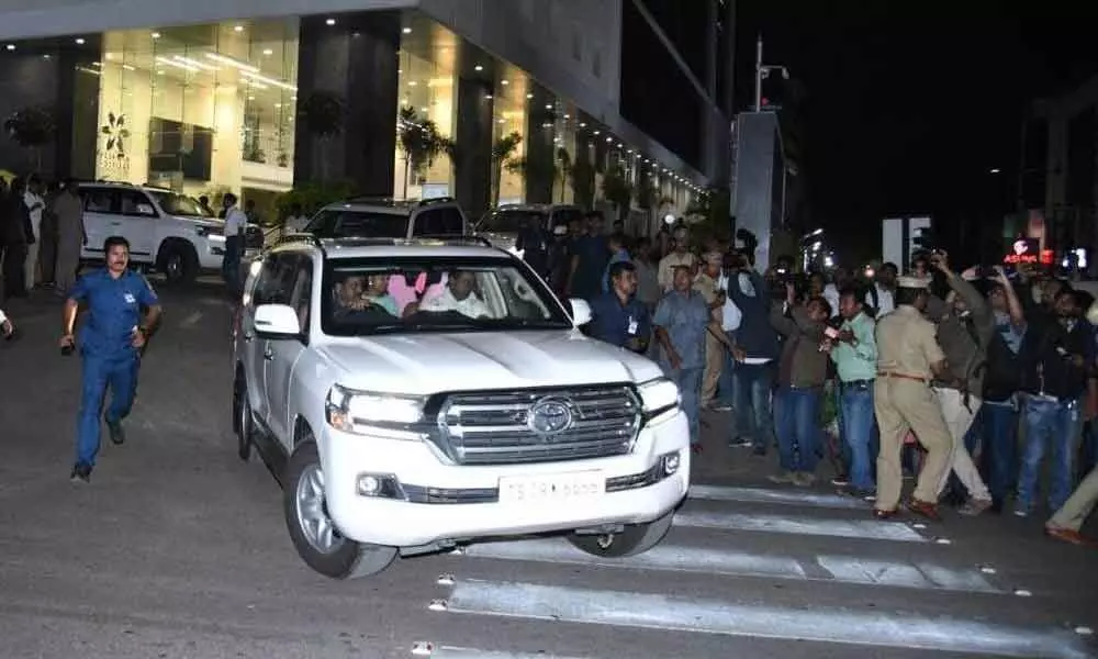 Hyderabad: After hospital visit, KCR returns home