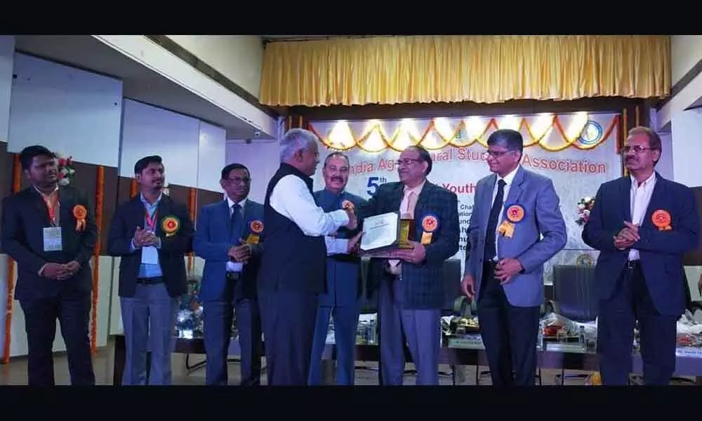 Hyderabad: Excellence award for  Professor Jayashankar Telangana State Agricultural University