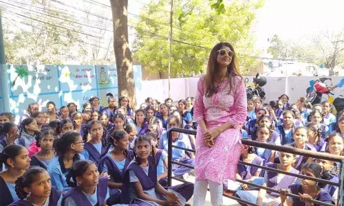 Hyderabad: Lakshmi Manchu dons role of teacher at govt school