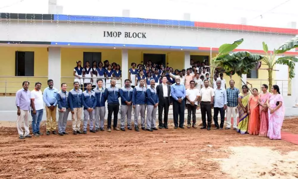 Tirupati: IMOP helps ZP High School set up two spacious classrooms