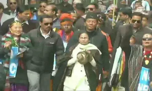 Mamata Banerjee leads anti-CAA march in Darjeeling hills