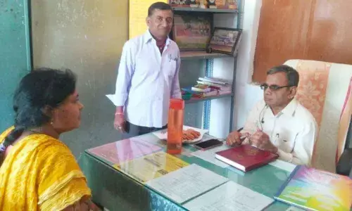 Karimnagar: DEO Durga Prasad advises students to work hard