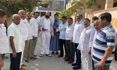 Corporator Sama Swapna Sunder Reddy inspects Balaji Nagar