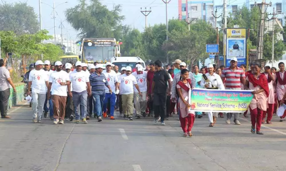 Ongole: 3K Run organized to mark National Voters Day