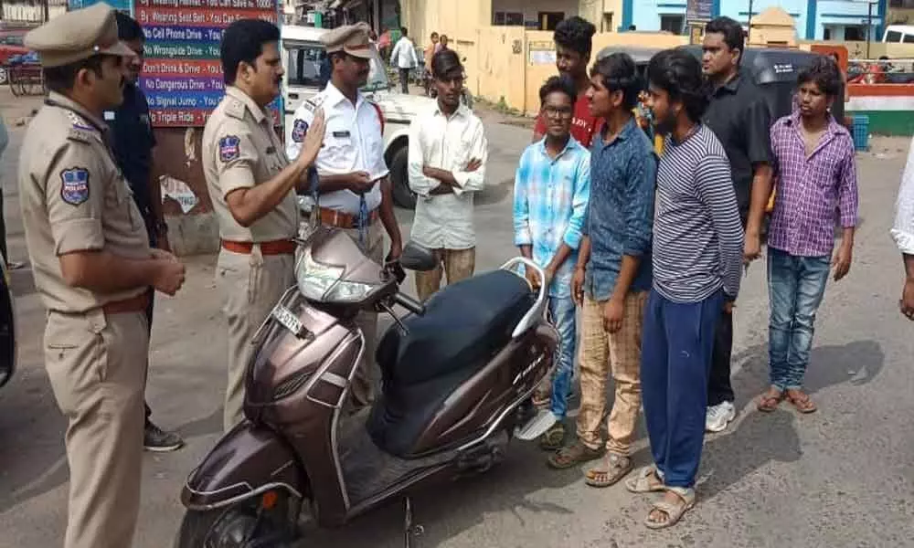 25 minors caught for riding bikes