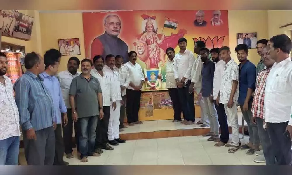 Hyderabad: BJP workers celebrate Netaji jayanthi in Kukatpally