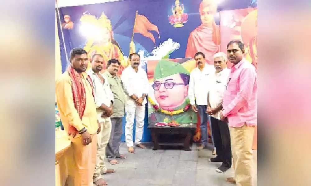 Hyderabad: Subhas Bose jayanthi celebrated in Hafeezpet