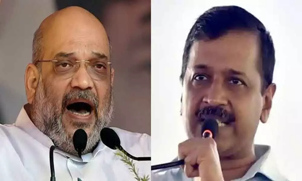 Amit Shah and Kejriwal engage in war of words ahead of Delhi elections