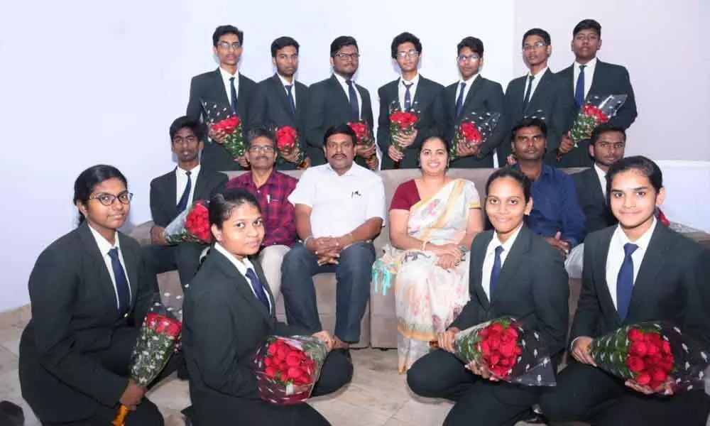 Rajamahendravaram Shirdi Sai students excel in JEE Mains exam