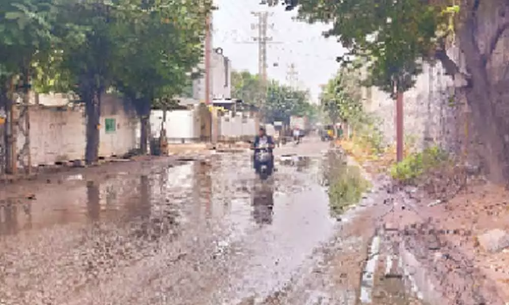 Chemical laced water let out on roads in Uppal