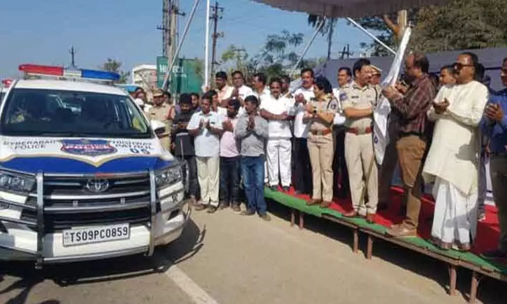 Hyderabad: Patrol vehicles launched to make NH-44 safer