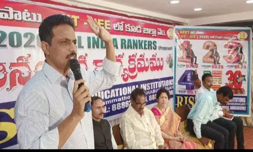 Mahbubnagar: Rishi Junior College students hailed for bagging top ranks in JEE (Mains)