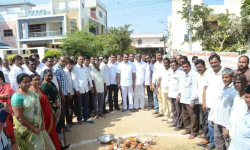 Hyderabad: MLA Devireddy Sudheer Reddy lays foundation for development work