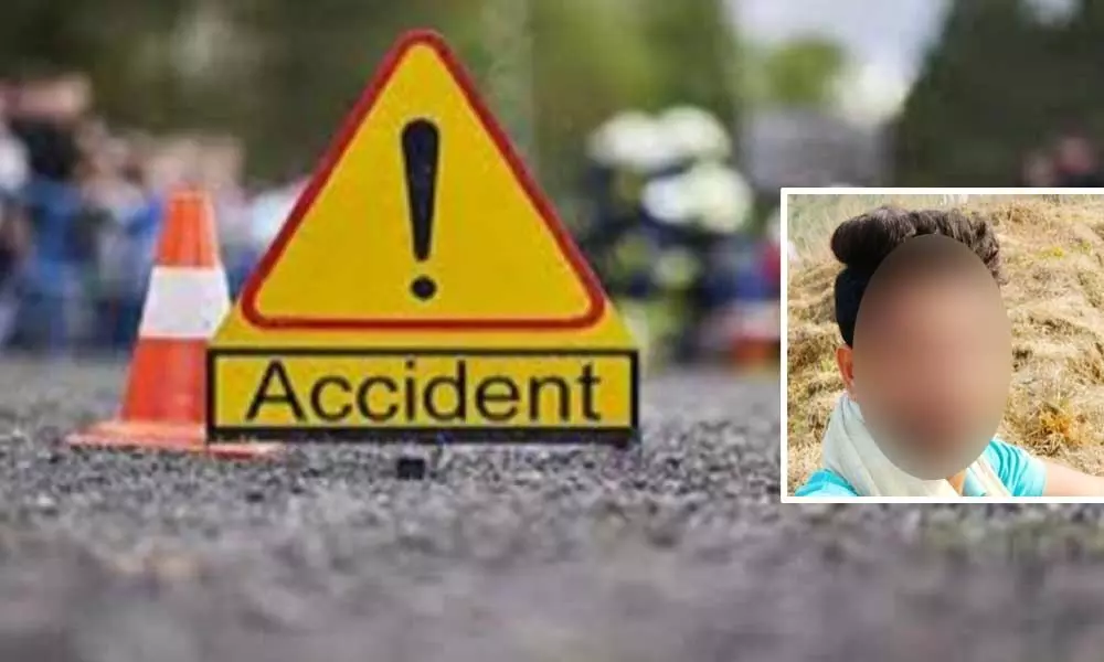 Degree student died in road accident in Vizianagaram