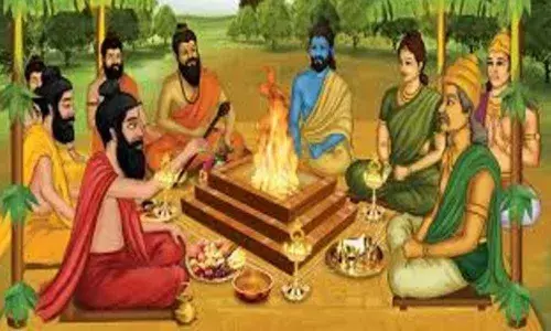 Dasharatha performs Ashvamedha Yagam