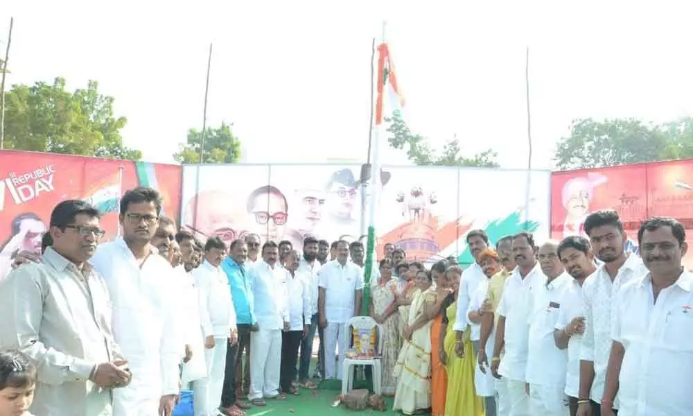 Hyderabad: Devireddy Sudheer Reddy participates in Republic Day Celebrations