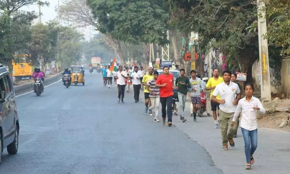 Hyderabad: Run4Bharathmata-2020 held at Neredmet