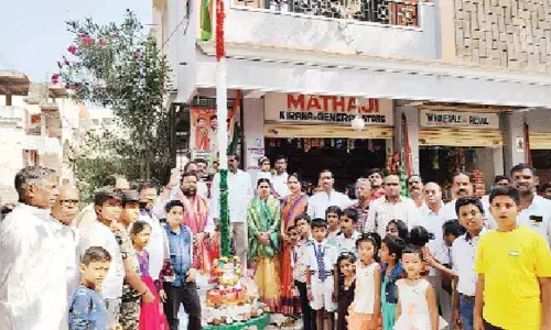 Hyderabad: Corporator Shanth celebrates Republic Day