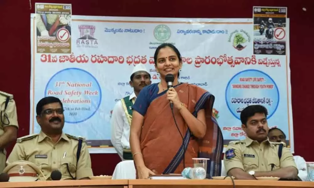 Follow traffic rules for safety: Collector D Divya