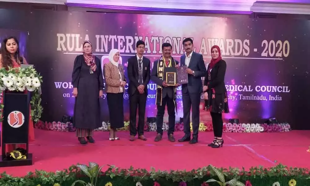 Kukatpally: Dr Reddy presented International Research Award