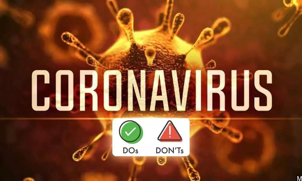 Coronavirus Update  Dos and Donts