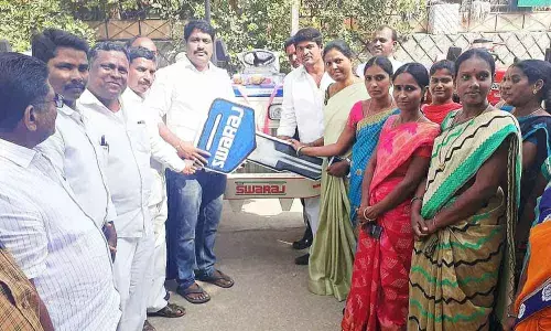 Nizamabad: ZPTC member distributes tractors