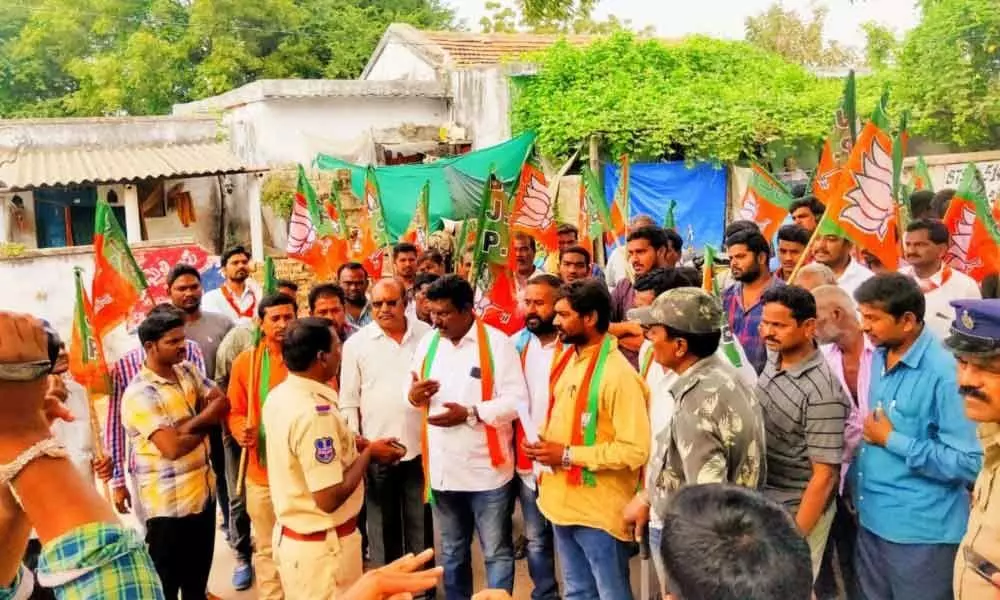 Mancherial: Stop irregularities in Naspur municipality, BJP demands