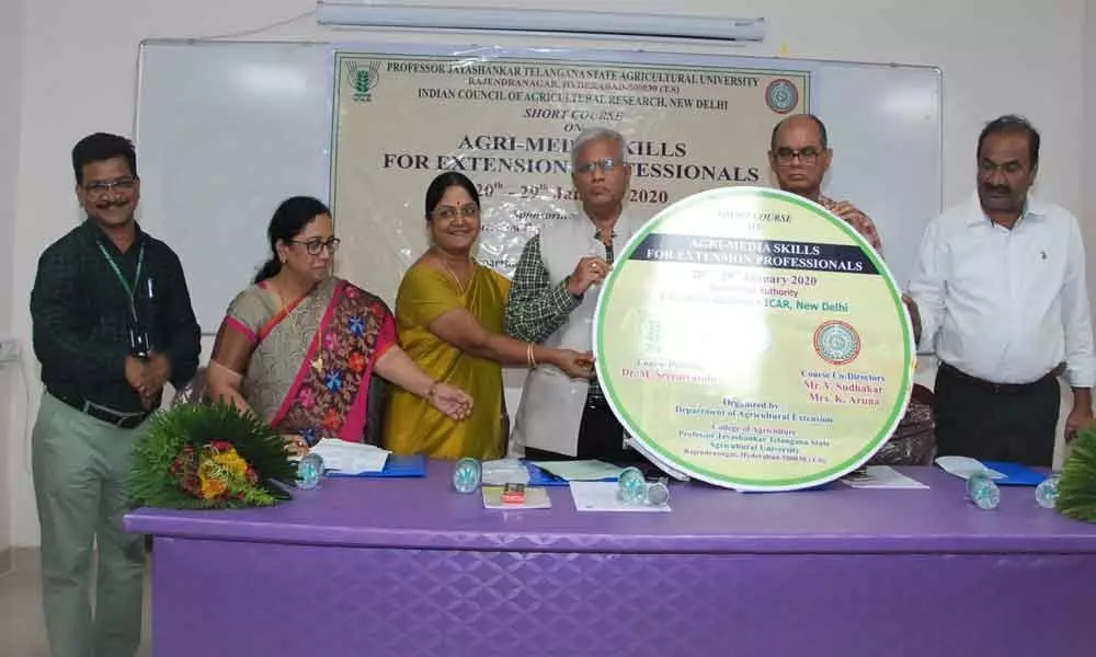 Course on agriculture media concludes at PJTSAU