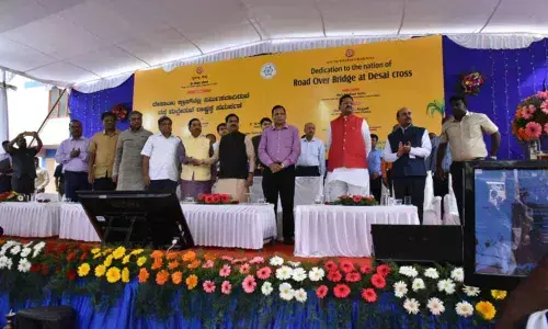 Hubballi: Union Minister Pralhad Joshi dedicates Desai Crossroad over bridge to nation