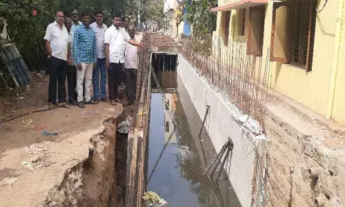 Kapra: Drainage construction works inspected