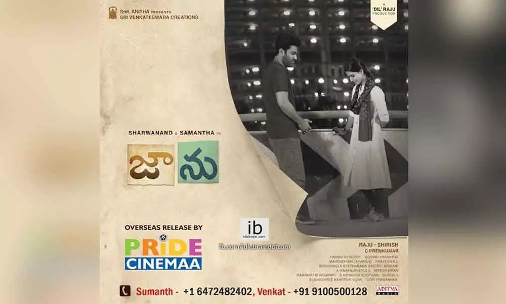 Jaanu overseas release by Pride Cinemaa