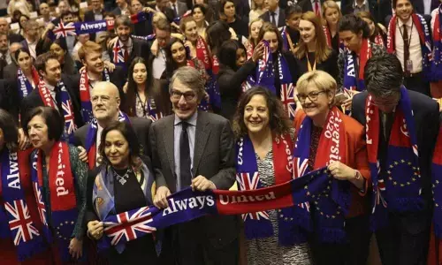 We will never be far: European Union seals Brexit with emotional farewell