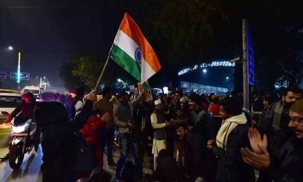 Jamia Incident: Protest Outside Delhi Police Headquarters