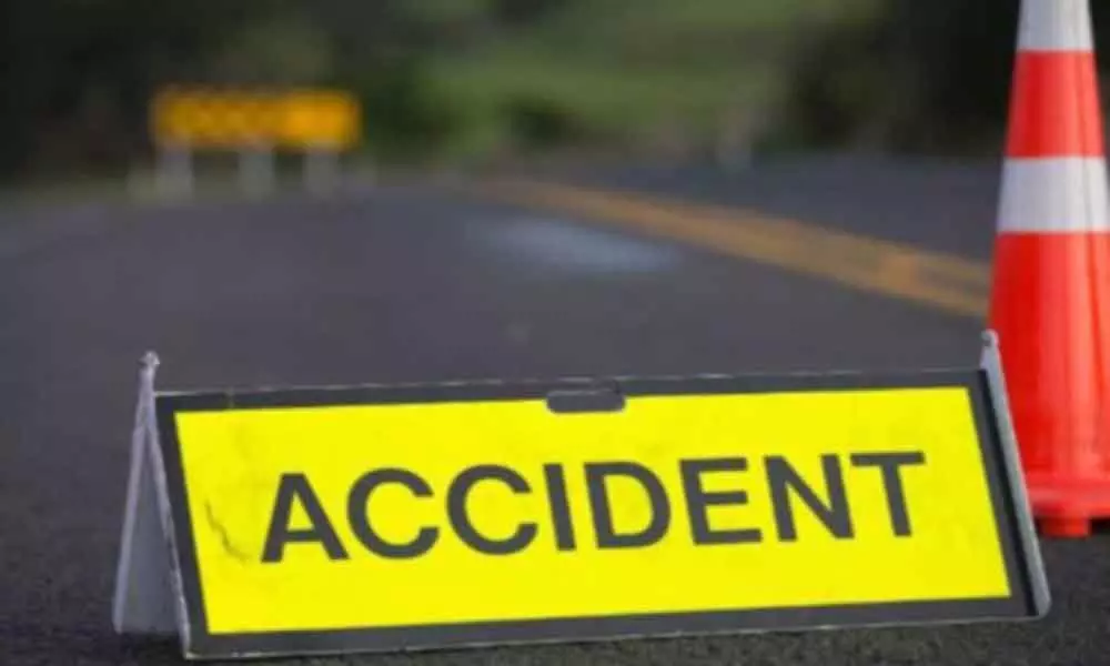 Hyderabad: 4 injured after car turns turtle on PVNR expressway