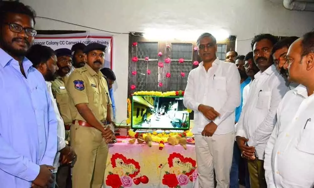 Harish Rao launches CCTV system in Siddipet