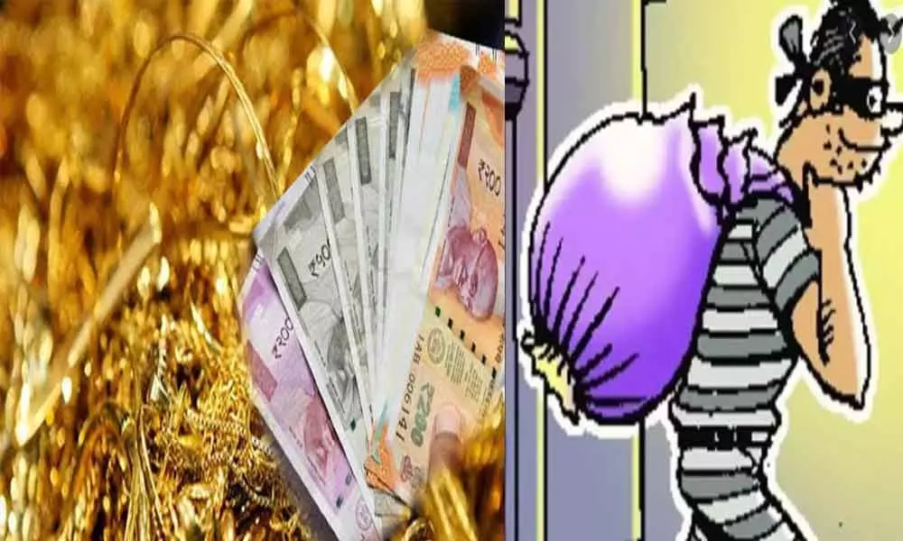 Burglars made away with cash, gold ornaments from house in Hyderabad
