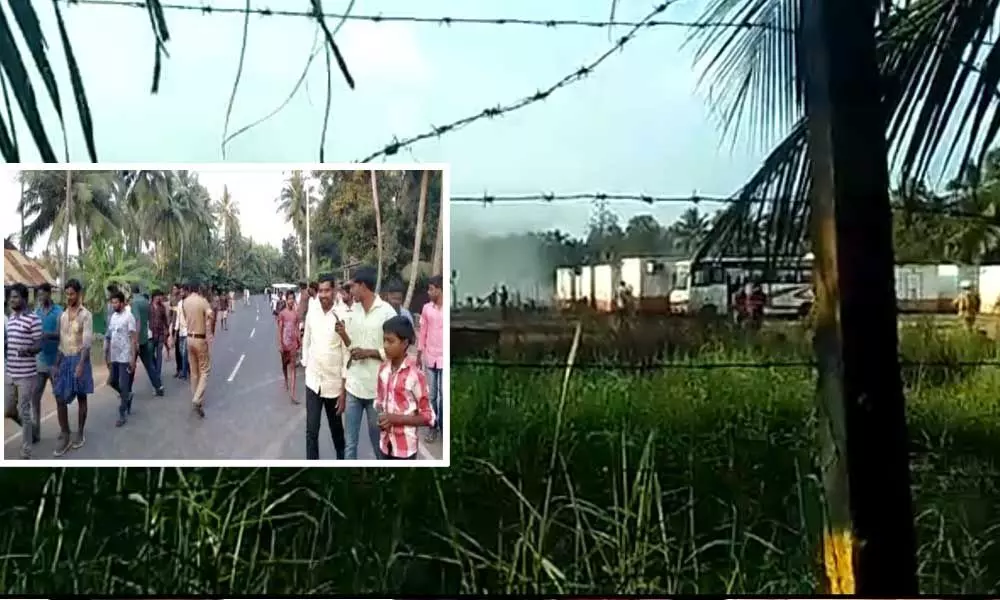 Gas leakage has not yet in control at Uppidi, villagers evacuated from Katrenikona