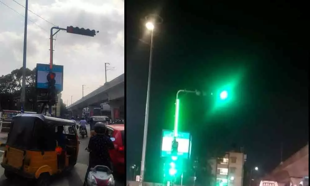 Secunderabad: Strip lighting seen to reduce signal jumping