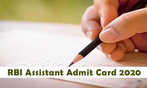RBI Assistant 2020: Admit card for preliminary exam to release soon