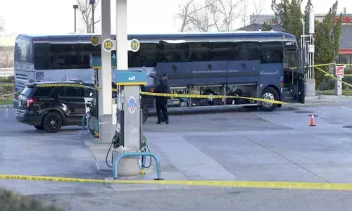 1 dead, 5 wounded in shooting on Greyhound bus in California