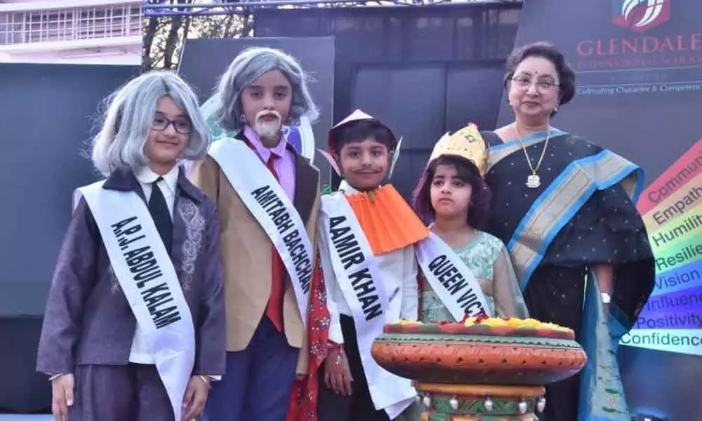 Hyderabad: Successful icons of India come alive on the school stage