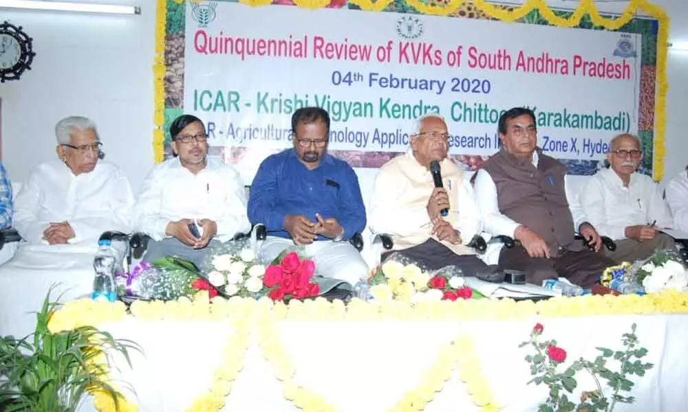 Tirupati: KVKs advised to adopt latest technologies