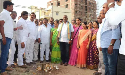 Ameenpur: MLA Gudem Mahipal Reddy assures basic facilities in colonies