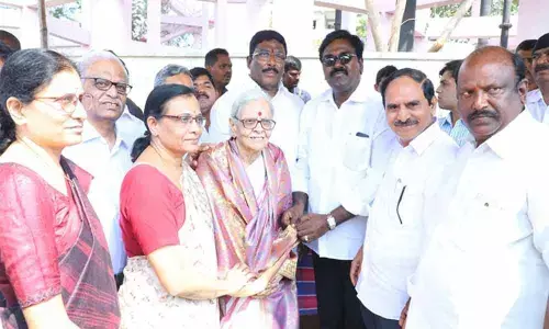 Puvvada Ajay Kumar lays stones for works in Khammam municipal wards