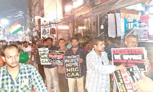 Hyderabad: Chatta Bazar traders hold anti-CAA protests daily