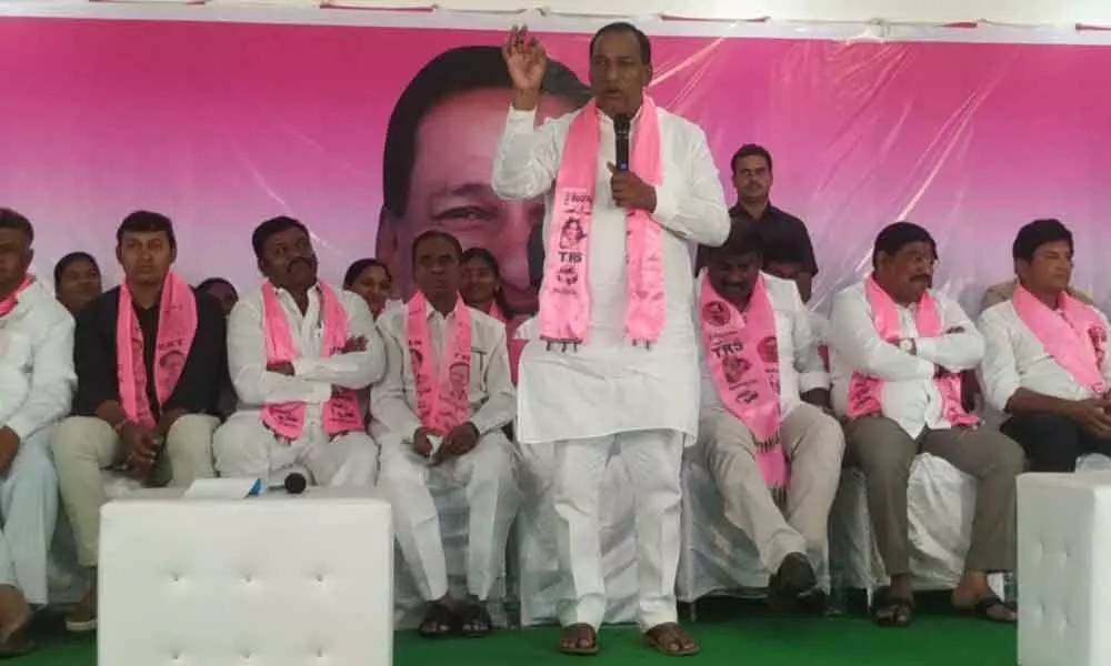 Strive & earn laurels for party: Minister Ch Malla Reddy to cadres in Boinpally